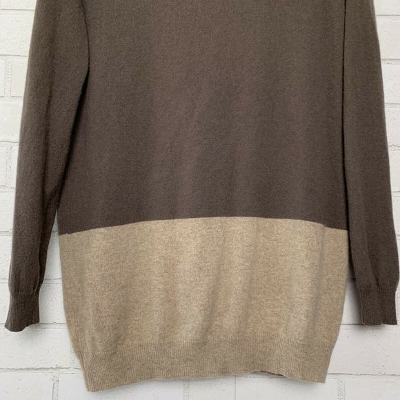 360 Cashmere 100% Cashmere Two tone Cardigan - Picture 8 of 12